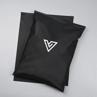 Sacs d'emballage personnalisés refermables en plastique CPE dépoli noir avec fermeture éclair pour T-shirts, chaussures, vêtements, fourrures - Taille sur mesure, jetables
