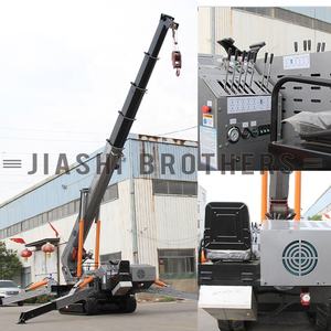 360 derajat truk derek Mini untuk konstruksi luar ruangan bekerja pengangkat kaca derek laba-laba dengan dentuman teleskopik - Product Image 4