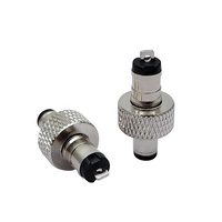 Connecteur de prise femelle DC en laiton nickelé 5,5x2,1 mm, 12V 2A, pour éclairage LED et applications d'alimentation