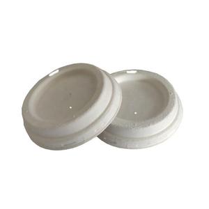 Taza de caña de azúcar de 80 MM y 8 OZ, tapa de taza de café bagazo Biodegradable con el medio ambiente, gran oferta - Product Image 2