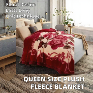 도매용 퀸 사이즈 두꺼운 밍크 담요, 한국 스타일 라셀 니트 폴리에스터 플러시 벨벳 플리스 겨울 여행용 담요 - Product Image 2