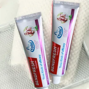 OEM-Logo günstiger Preis 110 g Erwachsene aufhellende Zähne frischer Atem Minzgeschmack fluoridfreie Zahnpasta