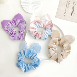 <strong>Mouse</strong> Ears Scrunchies Velvet Sparkle Sequin <strong>Minnie</strong> <strong>Bows</strong> Hair Scrunchies Hair Ties Elastic Rubber Bands Ponytail Holders - Product Image 3