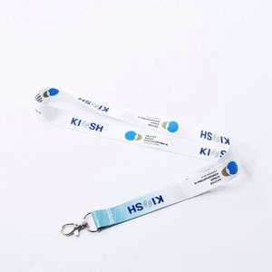 Promotional Cheap Custom Printed Full Color Digital Silk Screen <b>Polyester</b> Satin Breakaway Fashionable Keeup Brand Work <b>Lanyards</b> - Product Image 2