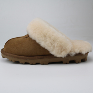 Mocassins en daim doublés de fourrure, type pantoufles - Product Image 6