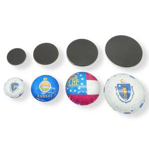 Aimant de réfrigérateur en verre 3D personnalisé par le fabricant, impression couleur intégrale sur cristal vierge, souvenir artistique - Product Image 2