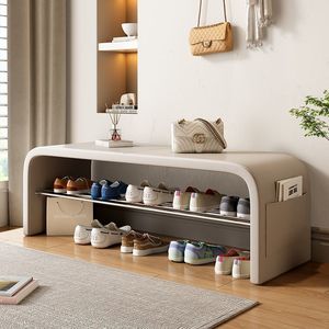 ชั้นวางรองเท้าพร้อมชั้นเก็บของสำหรับทางเข้าห้องนอนหรือใช้ข้างเตียง - Product Image 2