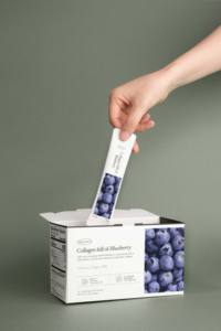 (WELLINUS) Fabricante de suministro de colágeno profesional coreano Cuidado DE LA SALUD Colágeno en barra lleno de arándanos - Product Image 4