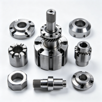 Pièces usinées CNC sur mesure de précision, adaptateur de base de montage de broche en alliage d'aluminium anodisé