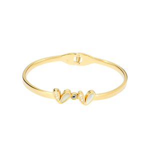 Bracelets romantiques en alliage plaqué or, tendance, en forme de cœur et de chiffres, avec sertissage clos de diamants, pour cadeaux - Product Image 2
