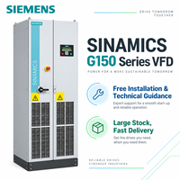 Variateur de fréquence Siemens SINAMICS G150 Série 110kW-2800kW 6SL3710 VFD, contrôleur de vitesse de moteur pour automatisation industrielle