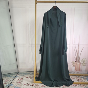 Phổ Biến Ramadan Khimar Abaya Hồi Giáo Phụ Nữ Ăn Mặc Với Hijab Cầu Nguyện Thiết Lập Chất Lượng Cao Hijab Abaya Jilb - Product Image 5