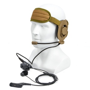 <span class=keywords><strong>Headset</strong></span> Radio Taktis Bowman Elite II HD01 Xir P8268 U94 Set Mikrofon Telinga Mikrofon Jari PTT Penggunaan Telepon Bahan PU - Product Image 2