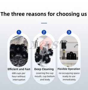 Lave-verres électrique <span class=keywords><strong>600</strong></span> verres avec 5 brosses pour le nettoyage des verres à vin - Product Image 5