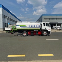 Camion arroseur diesel Euro 3 de 14,7 m avec réservoir en acier au carbone Q235, transmission automatique et canon à eau haute pression