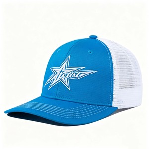 Gorra de camionero de algodón de 6 paneles personalizada para mujer, con malla trasera, logotipo bordado, ajustable, para correr, deportes al aire libre - Product Image 3