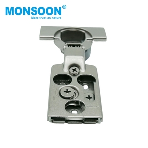 Heavy Duty Iron 3d Hydraulic Soft Close Hinge <b>Kitchen</b> Adjusting Screw Ultra Thin Base Design <b>Kitchen</b> Cabinet Door Hinge - Product Image 3