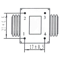 Boîtier d'inductance de mode commun à induction magnétique avec filtre de ligne toroïdal à noyau nanocristallin de haute qualité, modèle Dirui Série 43 001