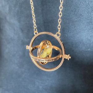 Vente flash - Collier pendentif <span class=keywords><strong>sablier</strong></span> retournable plaqué or unisexe pour <span class=keywords><strong>Harry</strong></span> <span class=keywords><strong>Potter</strong></span> - Bijoux tendance pour cadeaux - Product Image 3