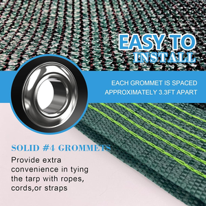 Filet d'ombrage tissé vert stabilisé aux UV pour jardin, serre, cour arrière et patio - Product Image 5