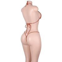 Tenue de danse exotique scintillante à strass effet écailles de poisson pour festival, combinaison G-string pour barmaid, vêtements de scène pour club