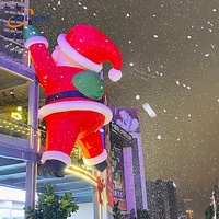Muñeco Inflable Gigante de Santa Claus con Luz para Decoración Navideña en Exteriores y Publicidad, Ideal para Negocios y Hogar, de Fábrica LM