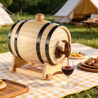 Distributeur de liquide en fût de vin ou de whisky en chêne massif de haute qualité, idéal pour les bars, les hôtels et les restaurants