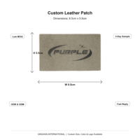 Écussons en cuir suédé rectangulaires gaufrés écologiques avec logo personnalisé, à coudre, en microfibre, pour sacs, chaussures et vêtements