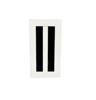 Grille de ventilation linéaire moderne à 2 fentes en alliage d'aluminium pour systèmes CVC commerciaux extérieurs et salons