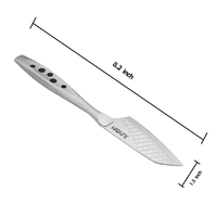 Ensemble de couteaux à fromage en acier inoxydable écologique, lavable au lave-vaisselle, métal de qualité alimentaire, marque JUNQIN, modèle MO-7095, pour la cuisine et l'extérieur