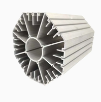 Radiateur en aluminium extrudé avec surface anodisée personnalisée, dissipateur thermique LED haute puissance, fournisseur Chine
