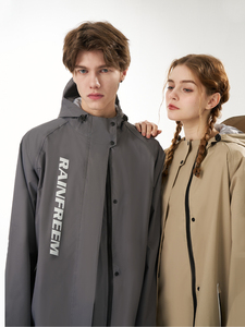 <span class=keywords><strong>Chubasquero</strong></span> grueso de moda para pesca de <span class=keywords><strong>montaña</strong></span>, Color sólido, impermeable con borde para adultos, ropa de abrigo protectora para hombres y mujeres - Product Image 6