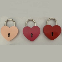 Cadenas d'amour en forme de coeur de serrure de mariage de pont de décoration en alliage de zinc coloré de bonne qualité
