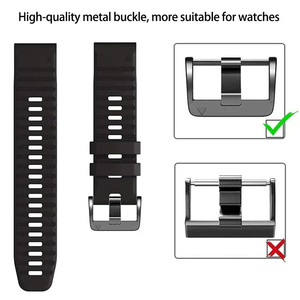 Montre intelligente 22mm 26mm à dégagement rapide 20mm Sport <span class=keywords><strong>Bracelet</strong></span> de montre QuickFit en silicone pour Garmin <span class=keywords><strong>Fenix</strong></span> 8 E 7 6 5 <span class=keywords><strong>Bracelet</strong></span> - Product Image 3