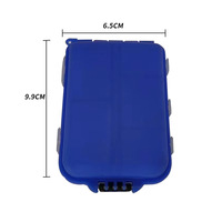 Boîte de rangement multifonctionnelle pour accessoires de pêche à 10 compartiments, double couche, en ABS et PP, pour leurres et appâts