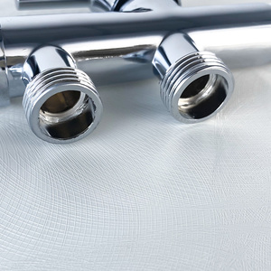 Oem vòi hoa sen vòi <span class=keywords><strong>3</strong></span> Chiều Màu Đen ba chiều van góc với hai tay cầm - Product Image 6