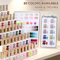 ZRKGEL Nouvelle Arrivée 1 Bouteille 1 Couleur Ours Mignon 80 Couleurs Kit de Vernis Gel Toutes Saisons Sans TPO HEMA Kit Fournisseur en Gros
