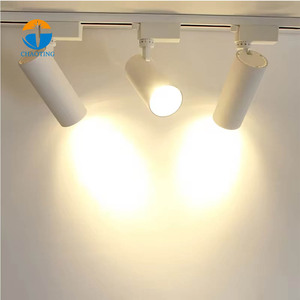 ไฟติดรางแบบปรับได้สำหรับร้านขายเสื้อผ้า ใช้ไฟ AC 220V-240V สีดำ 12W-40W ปรับความสว่างได้ ปรับทิศทางแสงได้ - Product Image 1