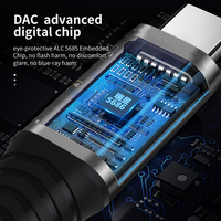 2 In 1 Audio Splitter USB C auf 3,5 Buchse Kopfhörer Audio kabel Typ C Audio adapter Für Samsung