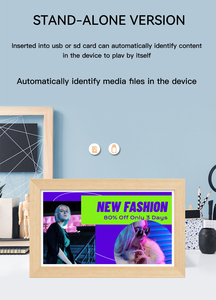 Cadre photo numérique OEM 15-32 pouces en bois/noir, tablette <span class=keywords><strong>Android</strong></span> 32 Go, Wi-Fi, portrait et paysage, <span class=keywords><strong>partage</strong></span> d'images et de vidéos numériques - Product Image 4