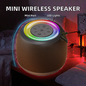 Mini draagbare draadloze stereoluidsprekers met RGB LED-verlichting, ingebouwde microfoon en telefoonfunctie voor buitengebruik - Product Image 2