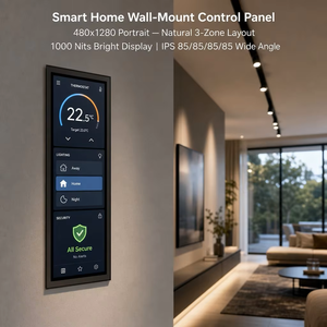 Módulo LCD de Barra de 6.75 Pulgadas, 480x1280, IPS Vertical, 1000 Nits, LVDS, 40 Pines, Normalmente Negro, Retroiluminación LED Integrada, Panel de Control para Hogar Inteligente - Product Image 2