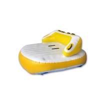 Tricon TR006 OEM Custom Sea Ski Jet PVC Inflatable Flying Towable Tube avec chaise longue gonflable pour 3 personnes pour le bateau