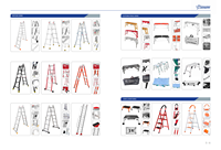 Échelle télescopique pliable en aluminium robuste Xinxing avec une capacité de charge de 150 kg pour une utilisation en extérieur sur les escaliers