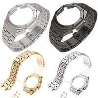 Bracelet de montre sport en acier inoxydable Mingfung pour Casio G-Shock GA-2100, remplacement résistant à l'eau, logo personnalisé