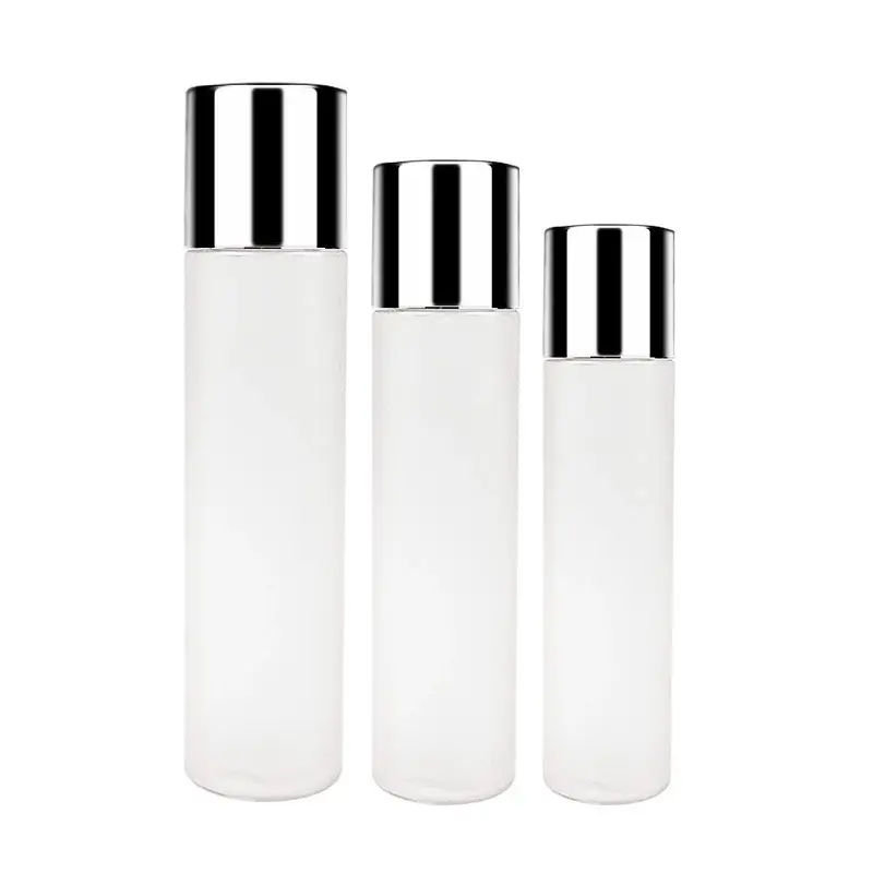 Uniek Ontwerp Eenvoudige Stijl 100Ml Pet Frosted Toner Fles 200Ml Plastic Fles Voor Cosmetica Verpakking