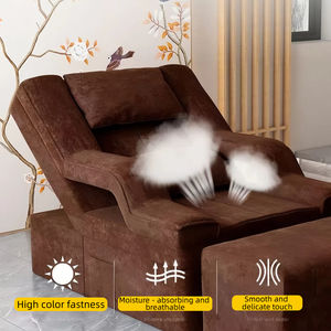 Moderne, Komfortable PVC-<span class=keywords><strong>Massage</strong></span>- und Spa-Liege mit Elektrischer Kopfstütze und Holzrahmen für Nagelkunst, Wimpernverlängerung, Fußtherapie und Gesichtsbehandlungen - Product Image 3