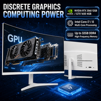 PC Tout-en-un en Gros Prêt pour le Jeu 24 27 32 Pouces Intel Core i3 i5 i7 DDR4 SSD Windows 11 Bluetooth pour Distribution en Gros