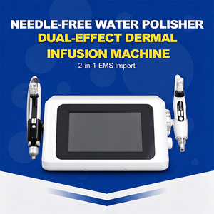 Máquina de infusión dérmica EMS no invasiva con 2 cabezales, inyector de agua a alta presión con nanocristales para nutrición facial profunda - Product Image 3