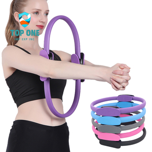 TopOne vente en gros maison Double couleur extensible doux Hula Fitness exercice cercle magique Yoga Pilates anneau - Product Image 1